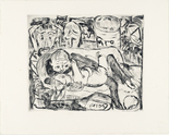 Max Beckmann. Lovers II (Liebespaar II)  from Faces (Gesichter). (1918, published 1919)