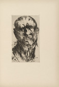 Lovis Corinth. Self-Portrait (Selbstbildnis) (plate facing page 134) from Selbstbiographie (Autobiography). 1926 (print executed 1921)