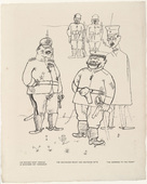 George Grosz. "The Germans to the Front" (Für deutsches Recht und deutsche Sitte) from the portfolio God with Us (Gott mit uns). 1919, published 1920