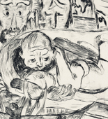 Max Beckmann. Lovers II (Liebespaar II)  from Faces (Gesichter). (1918, published 1919)