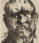 Lovis Corinth. Self-Portrait (Selbstbildnis) (plate facing page 134) from Selbstbiographie (Autobiography). 1926 (print executed 1921)