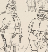 George Grosz. "The Germans to the Front" (Für deutsches Recht und deutsche Sitte) from the portfolio God with Us (Gott mit uns). 1919, published 1920