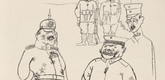 George Grosz. "The Germans to the Front" (Für deutsches Recht und deutsche Sitte) from the portfolio God with Us (Gott mit uns). 1919, published 1920