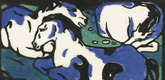 Franz Marc. Horses Resting (Ruhende Pferde). 1911