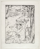 George Grosz. "Ich dien" (Feierabend) from the portfolio God with Us (Gott mit uns). 1919, published 1920