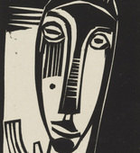 Karl Schmidt-Rottluff. Little Prophetess (Kleine Prophetin)  from  Das graphische Jahrbuch (The Print Yearbook). (1920, print executed 1919)