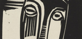 Karl Schmidt-Rottluff. Little Prophetess (Kleine Prophetin)  from  Das graphische Jahrbuch (The Print Yearbook). (1920, print executed 1919)