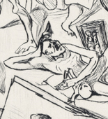 Max Beckmann. Resurrection (Auferstehung) from Faces (Gesichter). (1918, published 1919)