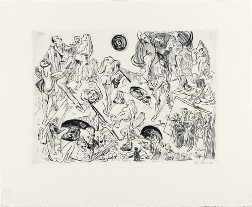 Max Beckmann. Resurrection (Auferstehung) from Faces (Gesichter). (1918, published 1919)