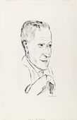 Max Beckmann. Portrait of Reinhard Piper (Bildnis Reinhard Piper). (1920, published c. 1921)
