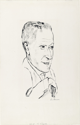 Max Beckmann. Portrait of Reinhard Piper (Bildnis Reinhard Piper). (1920, published c. 1921)