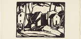 Walter Helbig. Houses (Häuser) from 16 Woodcuts (16 Holzschnitte). 1911, published 1926