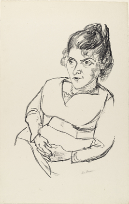 Max Beckmann. Portrait of Fridel Battenberg (Bildnis Fridel Battenberg). (c. 1921)