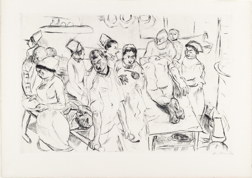 Max Beckmann. The Large Operation (Grosse Operation) from Faces (Gesichter). (c. 1914, published 1919)