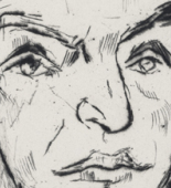 Max Beckmann. Portrait of Kasimir Edschmid (Bildnis Kasimir Edschmid). (1917)