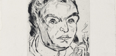 Max Beckmann. Portrait of Kasimir Edschmid (Bildnis Kasimir Edschmid). (1917)