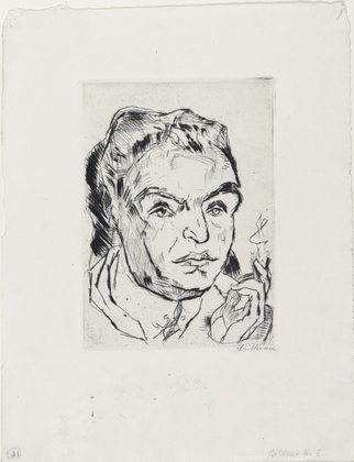 Max Beckmann. Portrait of Kasimir Edschmid (Bildnis Kasimir Edschmid). (1917)