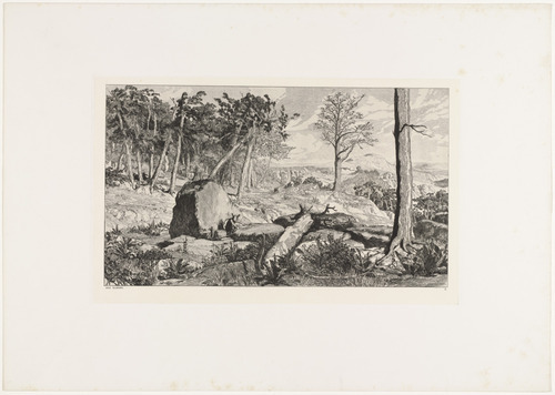 Max Klinger. Simplicius in the Wilderness (Simplicius in der Waldeinöde) (plate X) from Intermezzos, Opus IV (Intermezzi, Opus IV). (first published 1881)