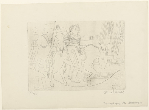 Josef Scharl. Triumphal Procession of the Specters (Triumphzug der Schemen). 1932