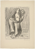 Ernst Barlach. The Sacrifice (The Procuress) (Dos Opfer (Die Kupplerin)). (1924)
