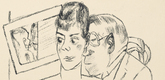Max Beckmann. Deaf and Dumb (Taubstumme) from the deluxe edition of the periodical Der Ararat. Glossen, Skizzen und Notizen zur Neuen Kunst 2, no. 11 (1921). (1921)