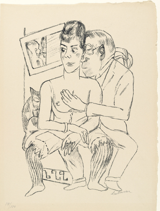 Max Beckmann. Deaf and Dumb (Taubstumme) from the deluxe edition of the periodical Der Ararat. Glossen, Skizzen und Notizen zur Neuen Kunst 2, no. 11 (1921). (1921)