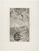 Max Klinger. Bear and Elf (Bär und Elfe) (plate I) from Intermezzos, Opus IV (Intermezzi, Opus IV). (first published 1881), print executed 1880