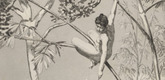 Max Klinger. Bear and Elf (Bär und Elfe) (plate I) from Intermezzos, Opus IV (Intermezzi, Opus IV). (first published 1881), print executed 1880