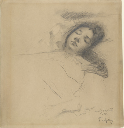 Lovis Corinth. The Artist's Wife Asleep. 1902-03
