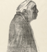Käthe Kollwitz. Self-Portrait in Profile Toward Right (Selbstbildnis im Profil nach rechts). (c. 1938, published 1947)