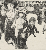 Ernst Ludwig Kirchner. Streetlife in Dresden (Strassenleben in Dresden). 1908