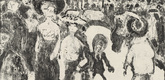Ernst Ludwig Kirchner. Streetlife in Dresden (Strassenleben in Dresden). 1908