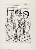Max Beckmann. At the Hotel (The Dollar) (Im Hotel [Der Dollar]). (published c. 1923)