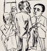 Max Beckmann. At the Hotel (The Dollar) (Im Hotel [Der Dollar]). (published c. 1923)
