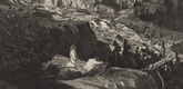 Max Klinger. Moonlight (Mondnacht) (plate IV) from Intermezzos, Opus IV (Intermezzi, Opus IV). (first published 1881)