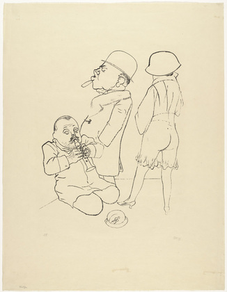 George Grosz. Dissonant Flute (Verstimmte Flöte). (1922)