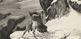 Max Klinger. Battling Centaurs (Kämpfende Centauren) (plate V) from Intermezzos, Opus IV (Intermezzi, Opus IV). (first published 1881)