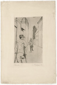 Erich Heckel. Street in Ostende (Strasse in Ostende). (1915), dated 1916
