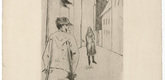 Erich Heckel. Street in Ostende (Strasse in Ostende). (1915), dated 1916
