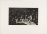 Max Klinger. Simplicius among the Soldiers (Simplicius unter den Soldaten) (plate IX) from Intermezzos, Opus IV (Intermezzi, Opus IV). (first published 1881)