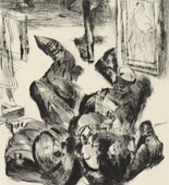 Lovis Corinth. Studio Corner (Atelierwinkel) from the portfolio At the Corinthians (Bei den Corinthern). (1919)