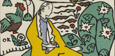 Oskar Kokoschka. Girl in Meadow Before a Village (Mädchen auf Wiese vor einem Dorf (postcard). (1908)