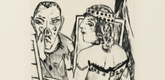 Max Beckmann. Dressing Room (Garderobe) from Annual Fair (Jahrmarkt). (1921, published 1922)