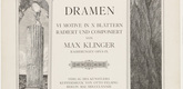 Max Klinger. Dramas, Opus IX (Dramen, Opus IX). first published 1883 (prints executed 1881-1883)