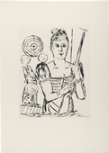 Max Beckmann. Shooting Gallery (Schiessbude) from Annual Fair (Jahrmarkt). (1921, published 1922)