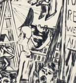 Max Beckmann. The Tall Man (Der grosse Mann) from Annual Fair (Jahrmarkt). (1921, published 1922)