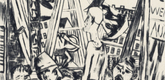 Max Beckmann. The Tall Man (Der grosse Mann) from Annual Fair (Jahrmarkt). (1921, published 1922)