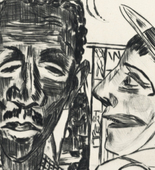 Max Beckmann. The Negro (Der Neger) from Annual Fair (Jahrmarkt). (1921, published 1922)