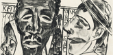 Max Beckmann. The Negro (Der Neger) from Annual Fair (Jahrmarkt). (1921, published 1922)