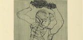 Egon Schiele. Squatting Woman (Kauernde) from The Graphic Work of Egon Schiele (Das Graphische Werk von Egon Schiele). (1914, published 1922)